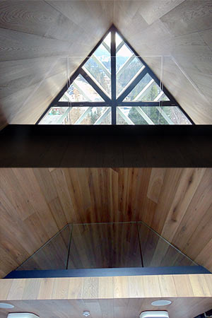 skleněné zábradlí