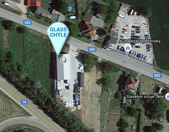 Sklo Jičín na mapě